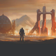 Buzz standing with massive space structures